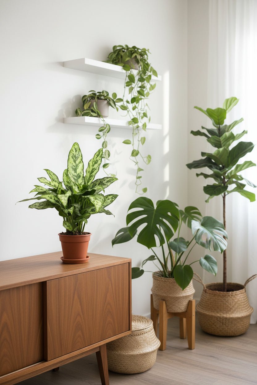 Aglaonema Romeo — Planta chinesa — Ø17 cm — H60 cm - Verdeia - 5