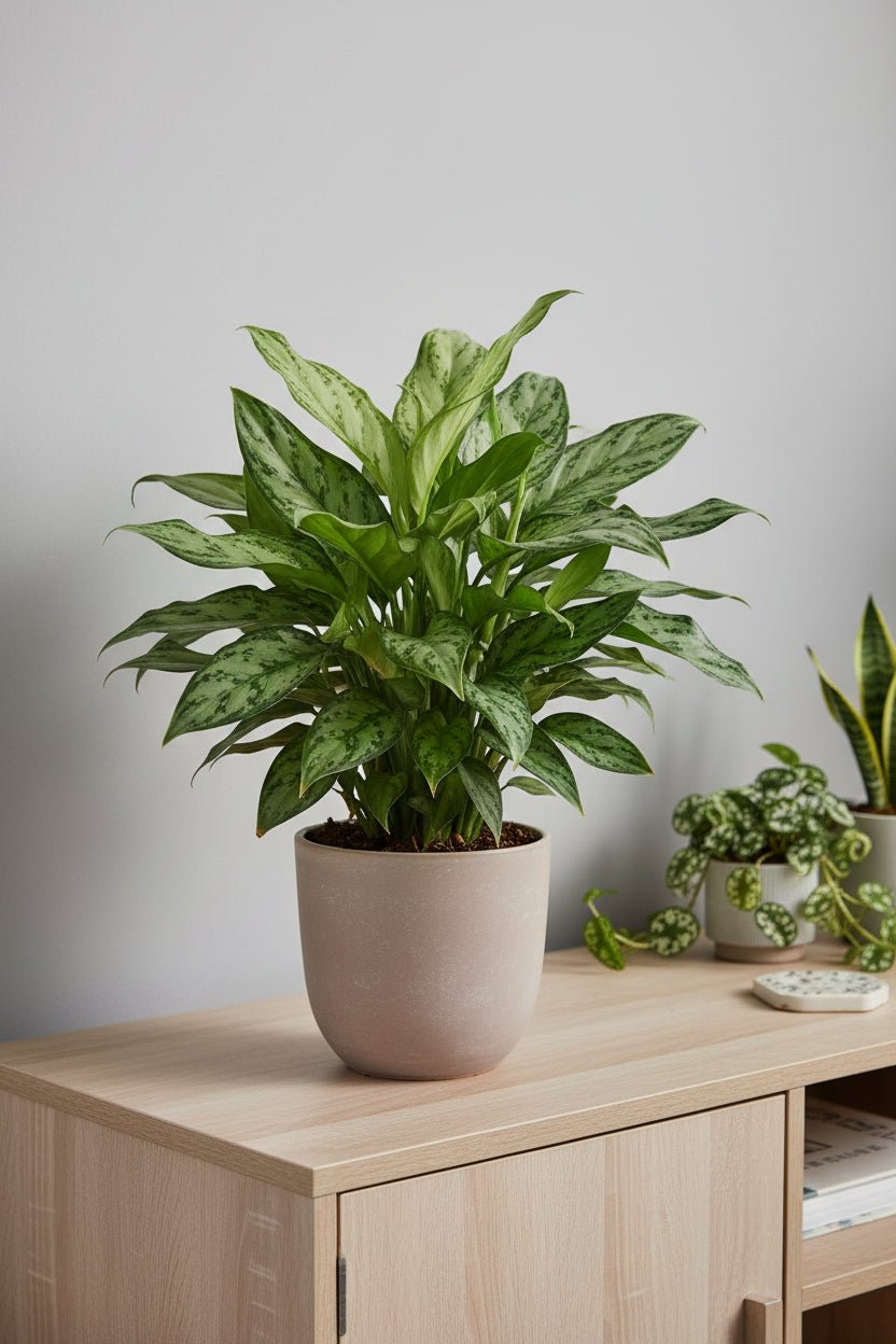 Aglaonema Silver Queen — Planta china — Ø14 cm — H45 cm - Verdeia - 6