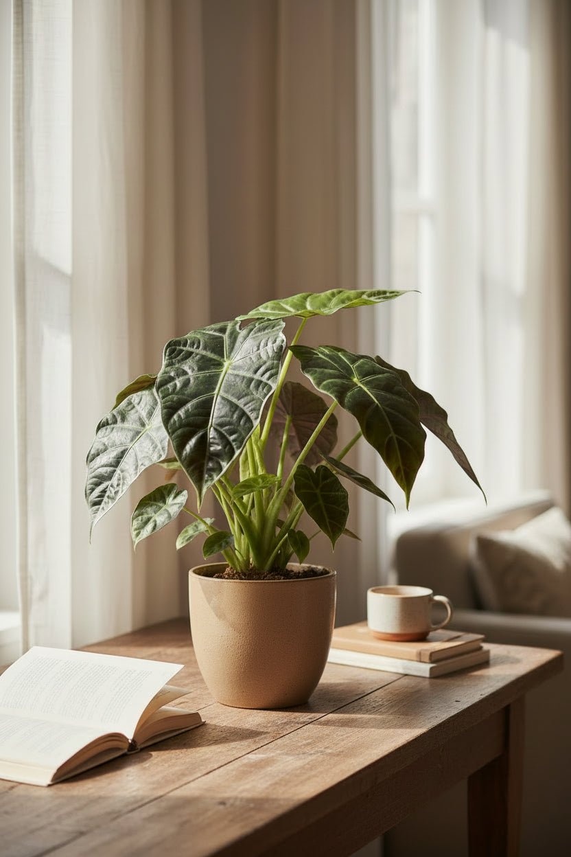 Alocasia Dragon Scale — Sloní ucho — Ø14 cm — H25 cm - Verdeia - 4