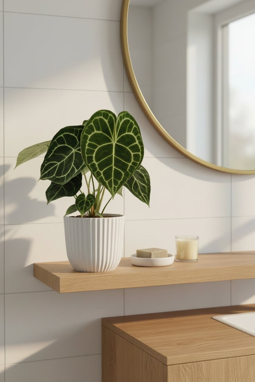 Anthurium clarinervium (Cor de vellut) — H25 cm | Test Ø15 cm - Verdeia - 3