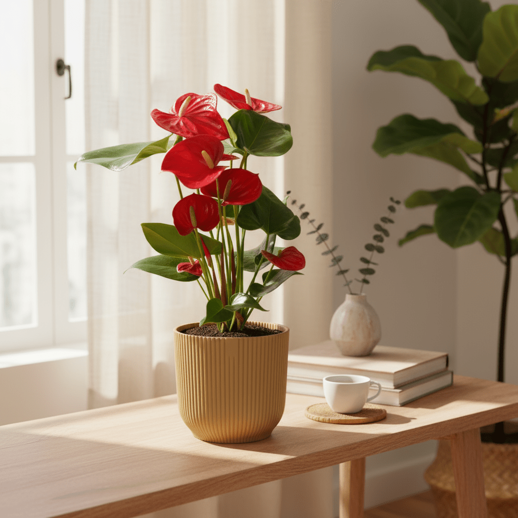Anthurium Red – Flamingoblume / Feuerzunge - Verdeia - 4