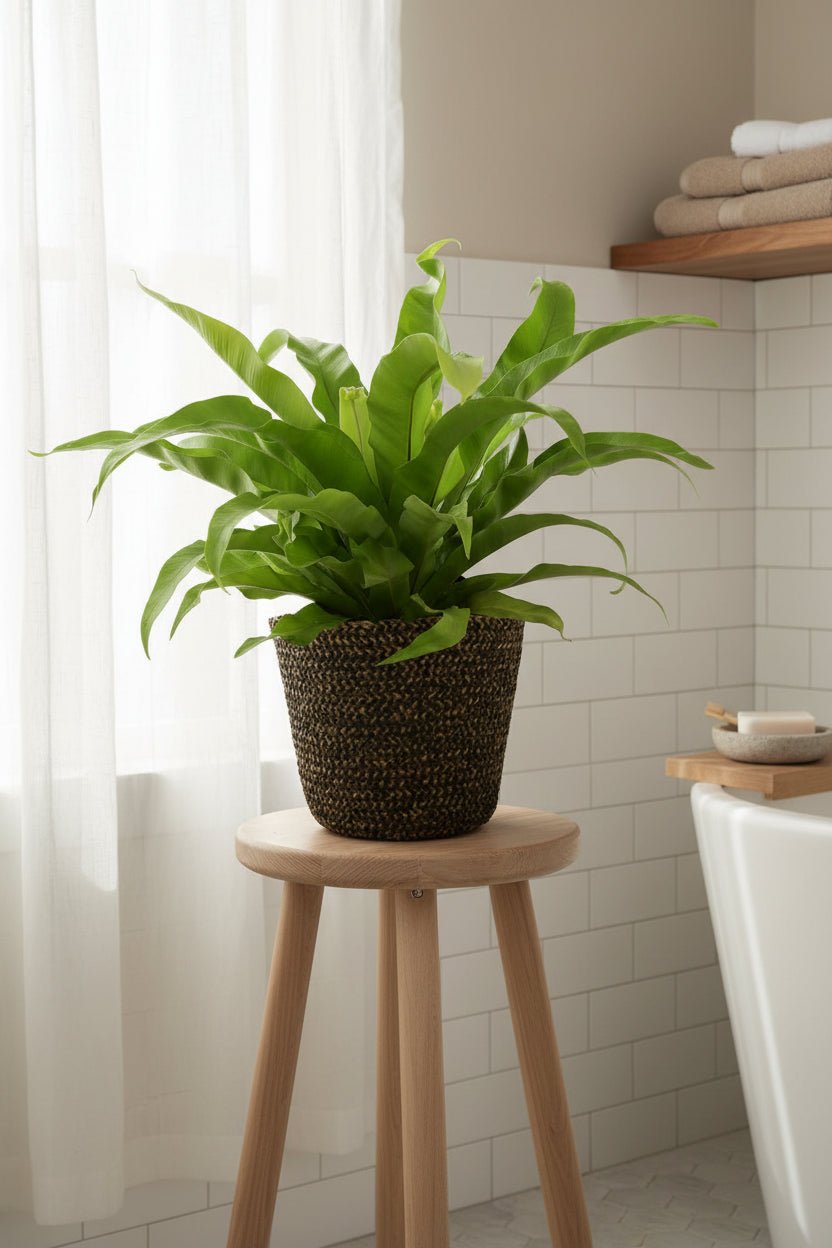 Asplenium Antiquum — Cesto Selin preto — Pronto a colocar - Verdeia - 3