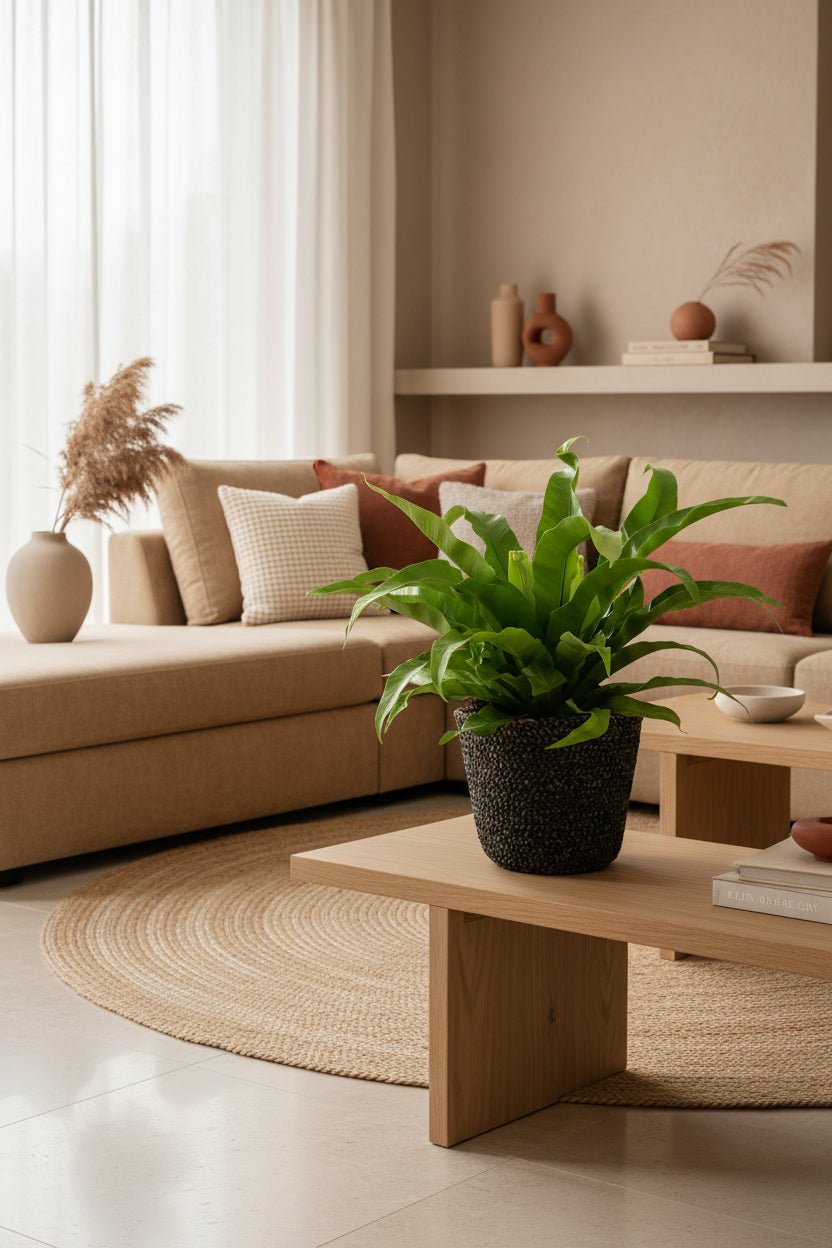 Asplenium Antiquum — Panier Selin noir — Prêt à poser - Verdeia - 4