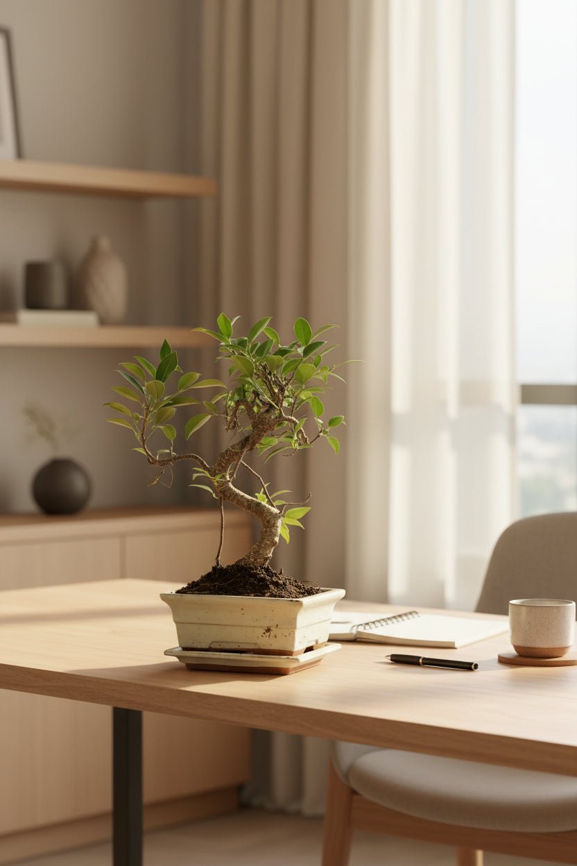 Bonsai Ficus microcarpa forma S — H30-35 cm | Vaso Ø16 cm - Verdeia - 3