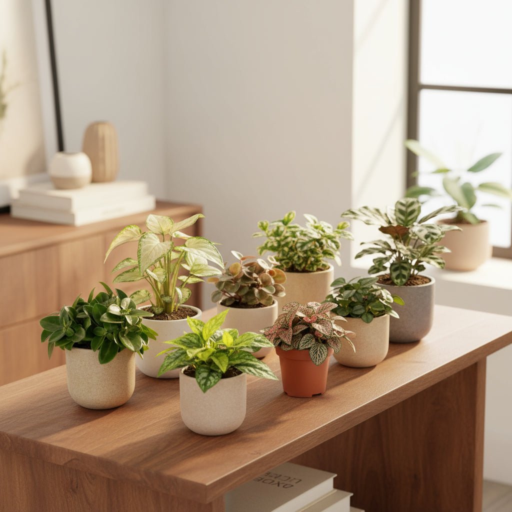 Box Surprise de Plantes d’intérieur – Set de 8 variétés (D12 x H25 cm) - Verdeia