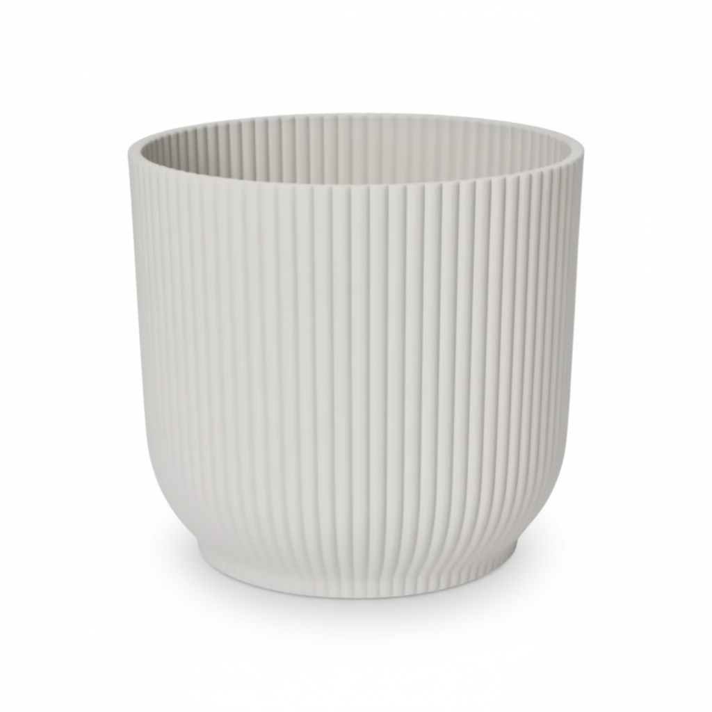 Maceta - macetero ELHO Vibes Fold — Blanco Ø22 cm - Verdeia - 1