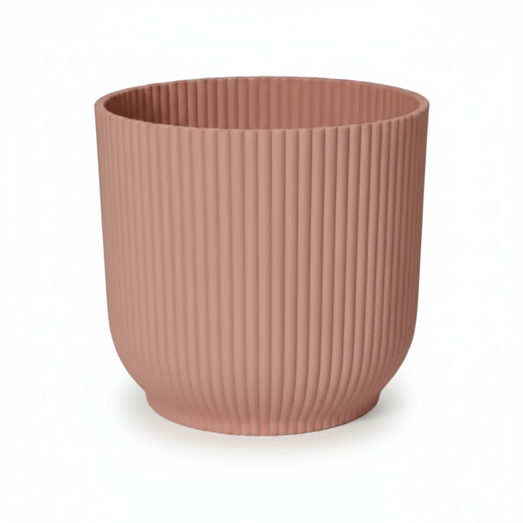 Cache - pot ELHO Vibes Fold — Rose poudré Ø14 cm - Verdeia - 1