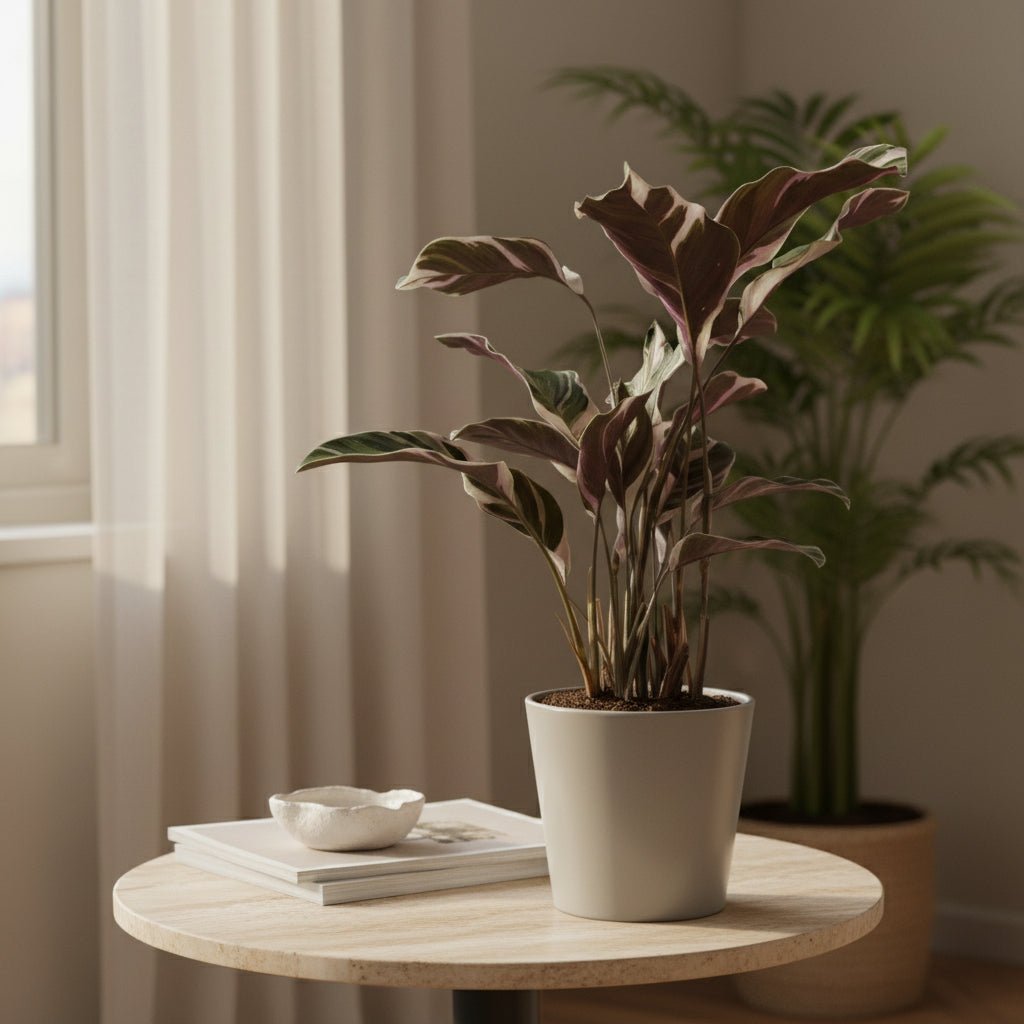 Calathea Fusion White Basic — Ø14 cm — A40 cm - Verdeia - 4