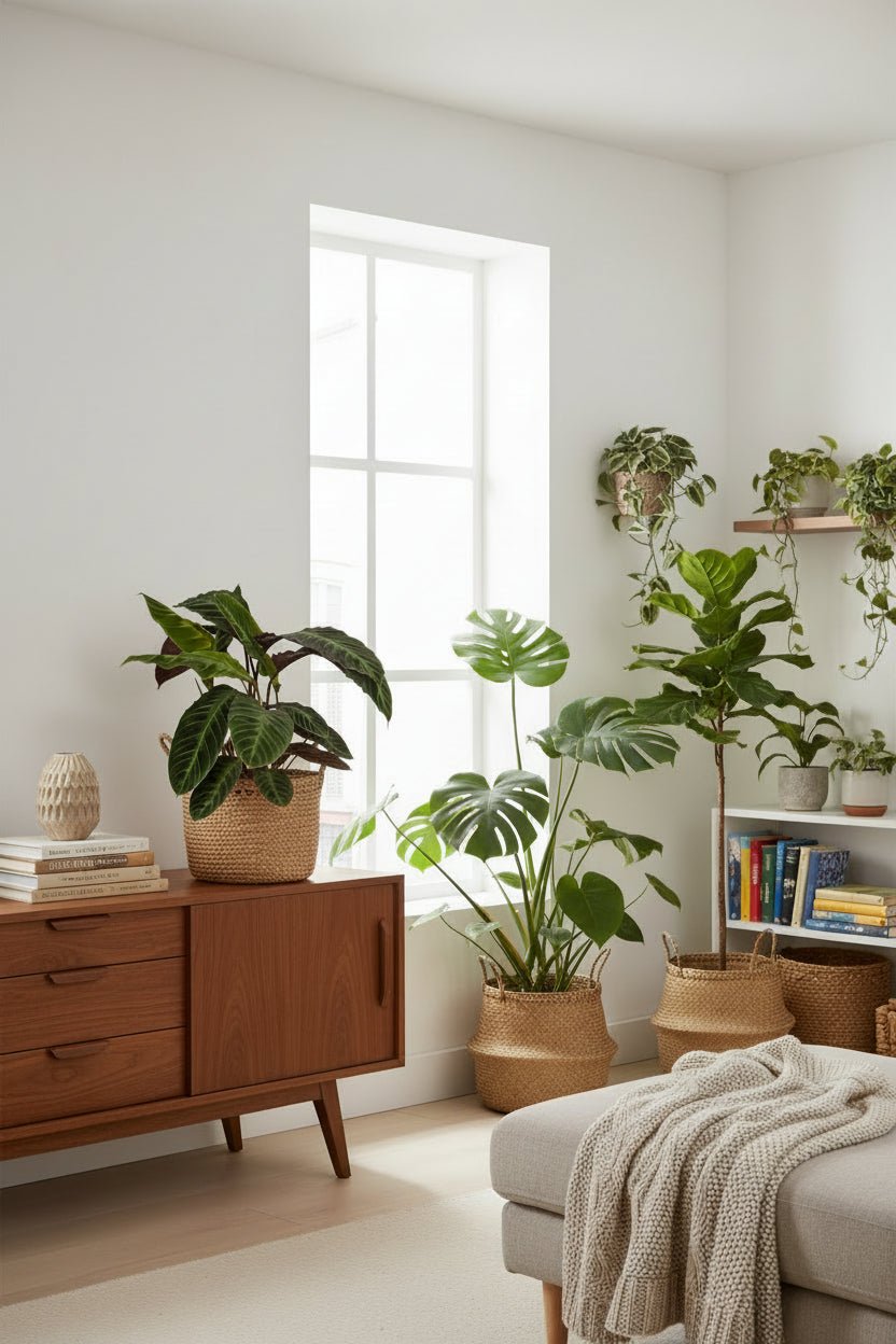 Calathea Warscewiczii — Planta pavo real aterciopelada — Ø19 cm — H70 cm - Verdeia - 5