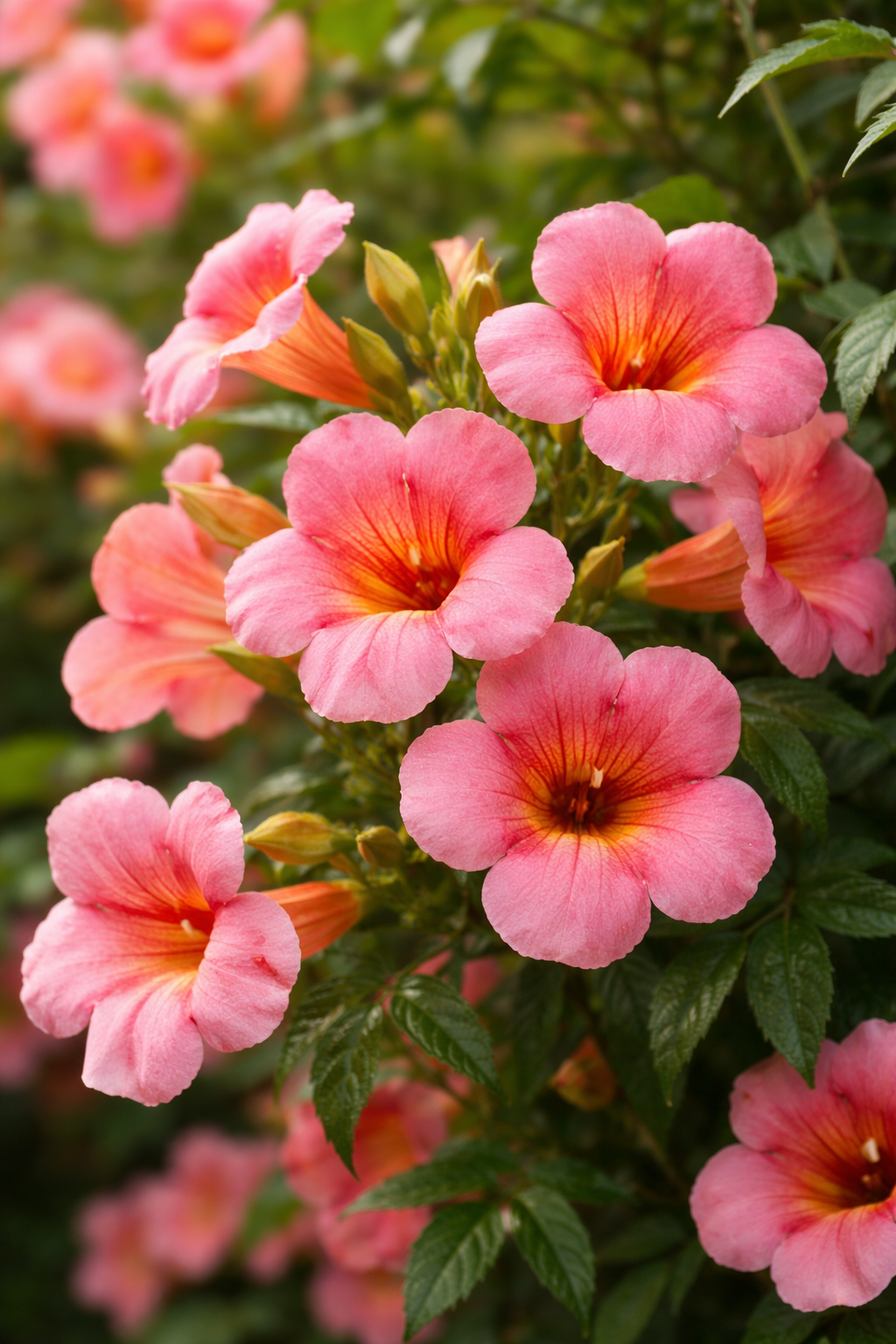 Campsis ‘Pink Panther’ — Bignònia rosa trompeta - Verdeia - 2