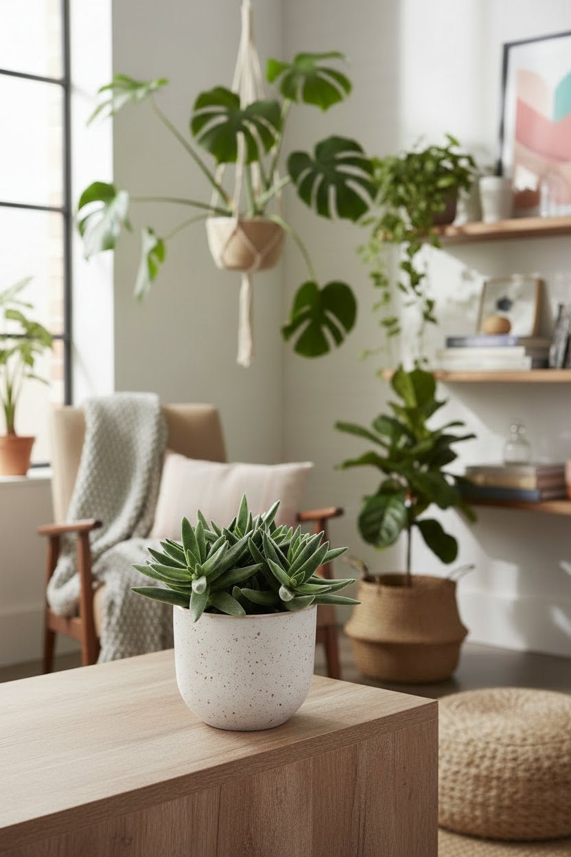 Crassula tenelli – Planta suculenta gràfica – D11 x A15 cm - Verdeia - 5