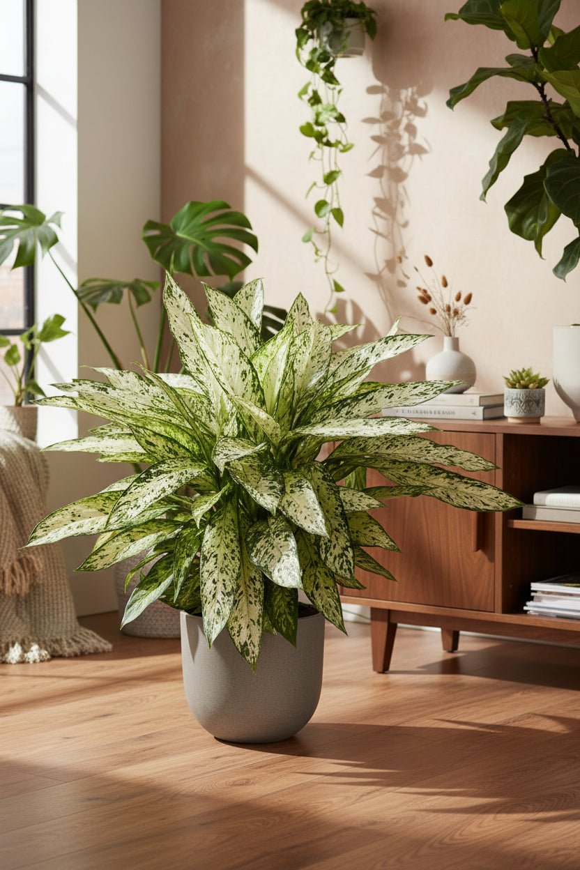 Dieffenbachia Vesuvius — Caña de mudos — Ø27 cm — H80 cm - Verdeia - 5