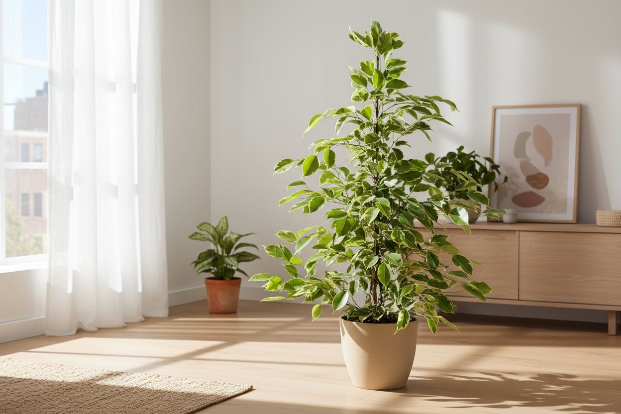 Ficus Benjamina Goldenking – Ø21 cm – A95 cm - Verdeia - 4