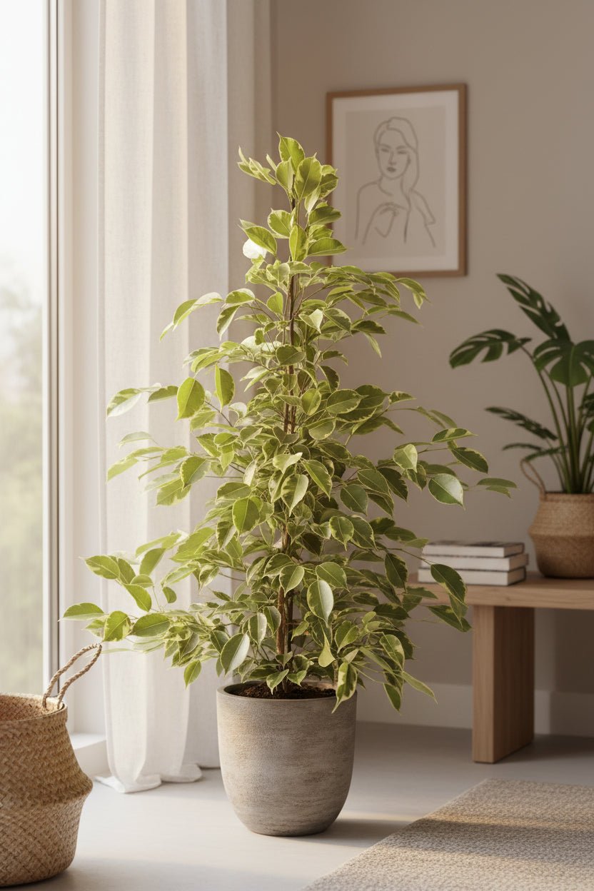 Ficus Benjamina Goldenking – Ø21 cm – H95 cm - Verdeia - 5