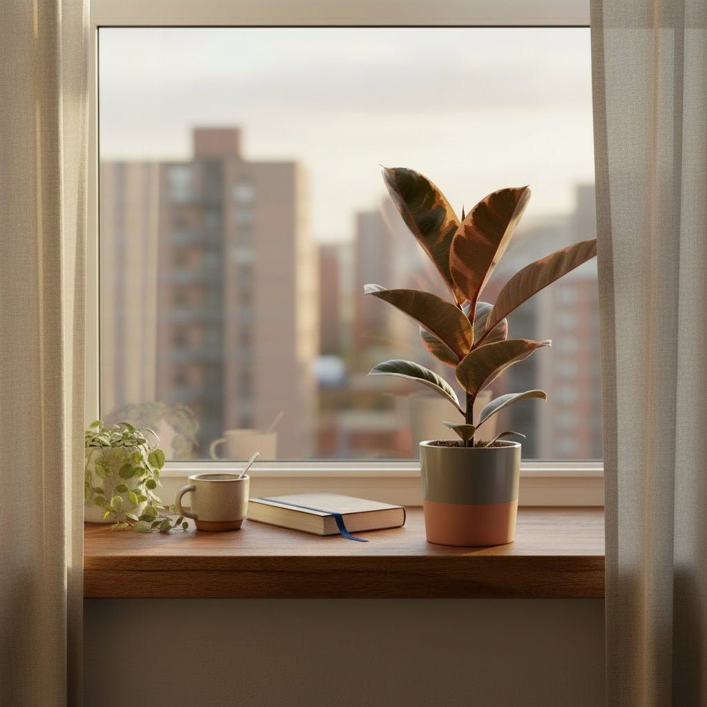 Ficus Elastica Belize – Cautxú panaché - Verdeia - 5