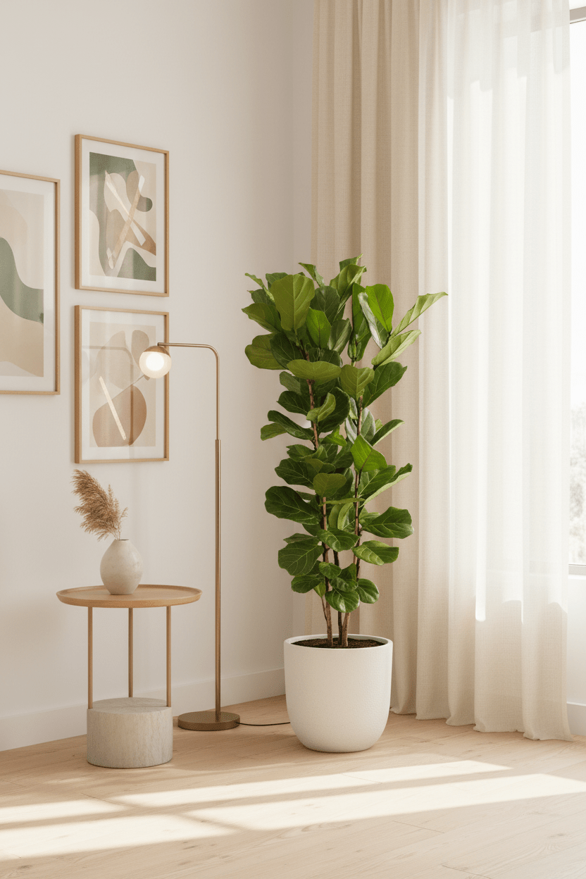 Ficus Lyrata buissonnant H150 cm | Pot Ø27 cm - Verdeia - 5