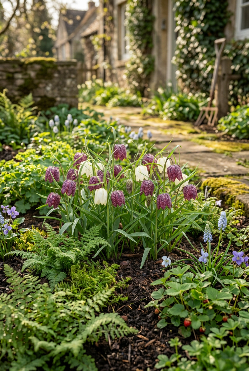 Fritilaria ajedrezada, mezcla de colores (Fritillaria meleagris) — Bulbos calibre 6/7 - Verdeia - 5