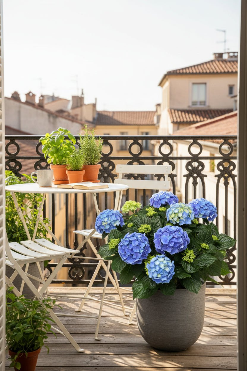 Hydrangea Early Blue (Hortensia bleu) - H45 cm | Pot Ø23 cm - Verdeia - 4
