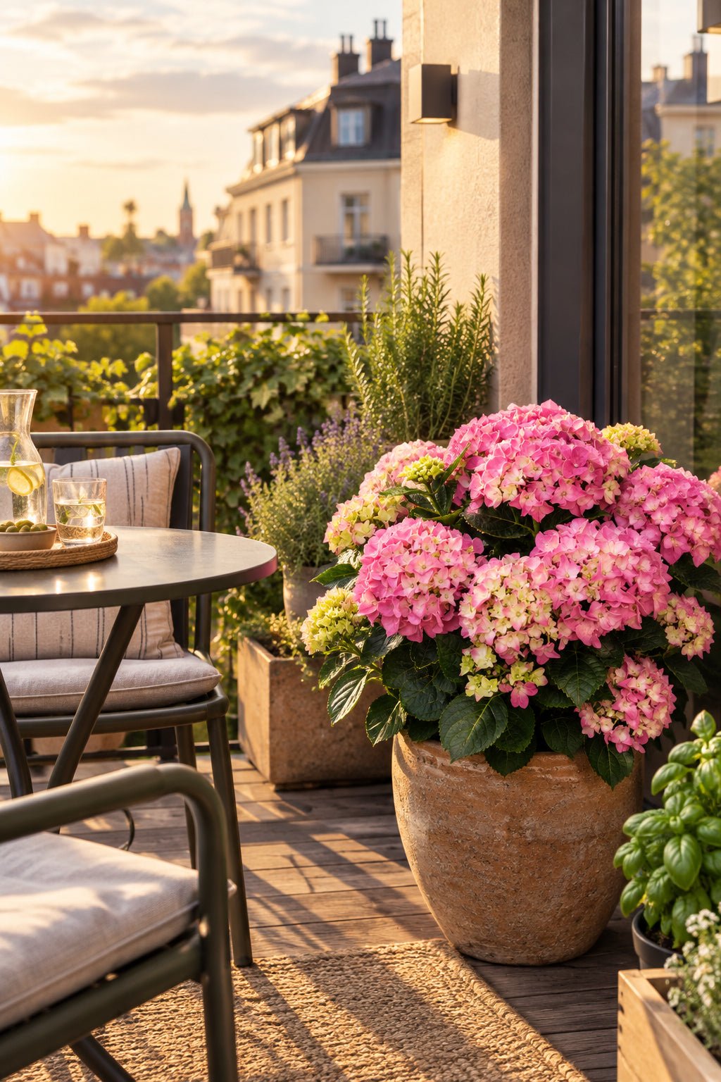 Hydrangea macrophylla Forever & Ever® Rosa (Hortensia remontante) — H55 cm | Maceta Ø23 cm - Verdeia - 3