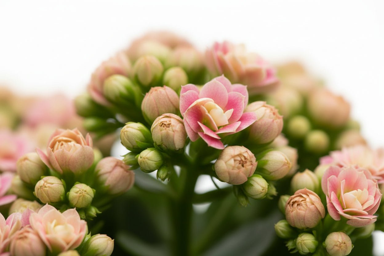 Kalanchoe rosa — Ø12 x A27 cm — Listo para colocar — Cerámica bronce dorado - Verdeia - 2