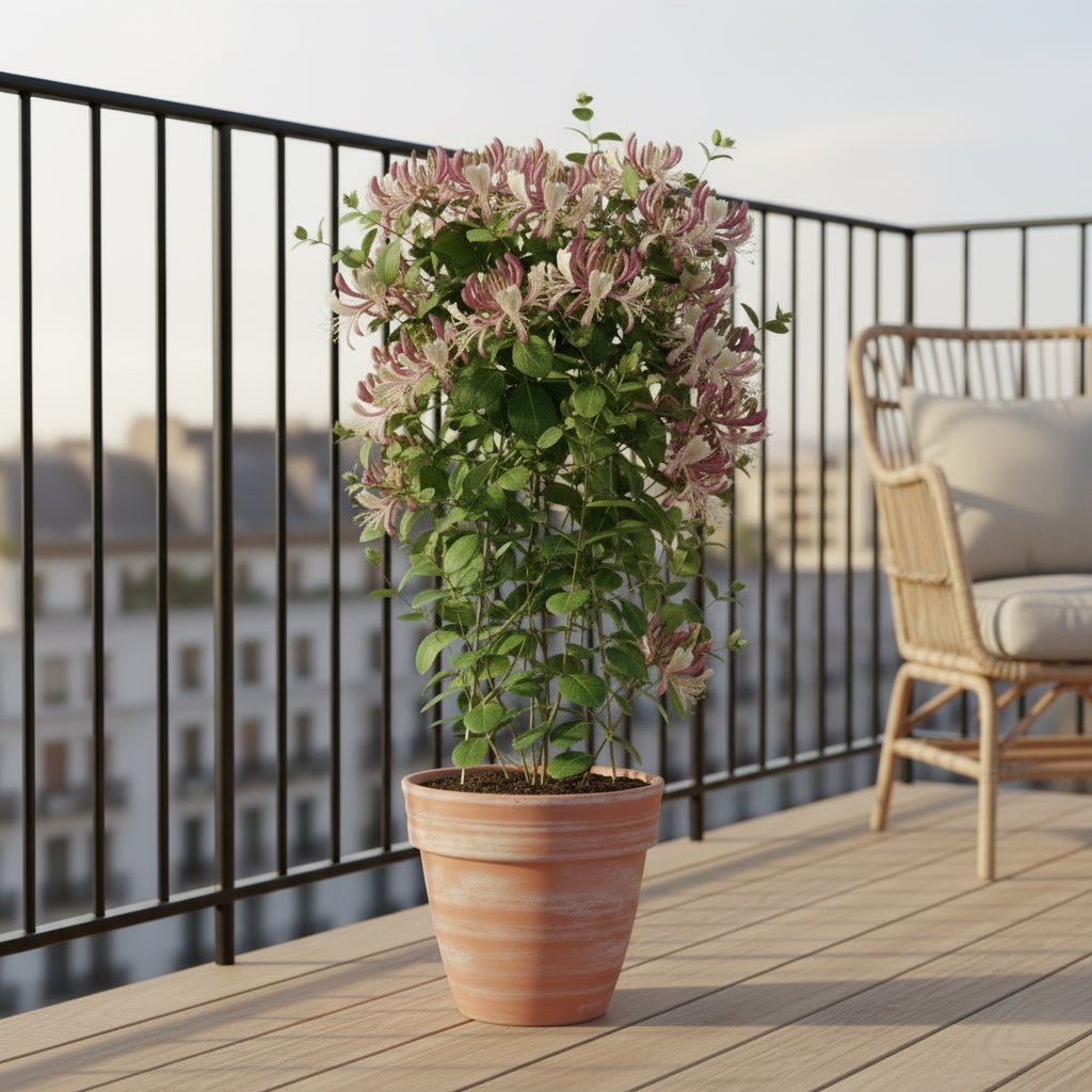 Lonicera periclymenum ‘Belgica’ – Chèvrefeuille des bois parfumé – D15cm x H65cm - Verdeia