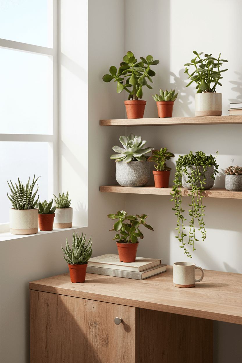 Mix de 10 Suculentas — Plantas crasas surtidas — Ø5,5 cm — H7 cm - Verdeia - 3