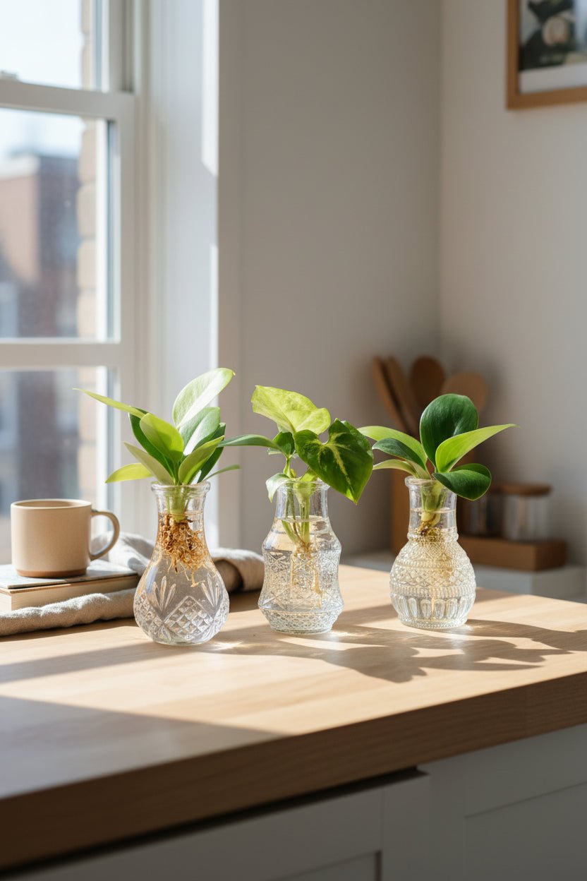 Barreja de plantes en pot Berlin — Lot de 3 — Ø7 cm — H10 cm - Verdeia - 3