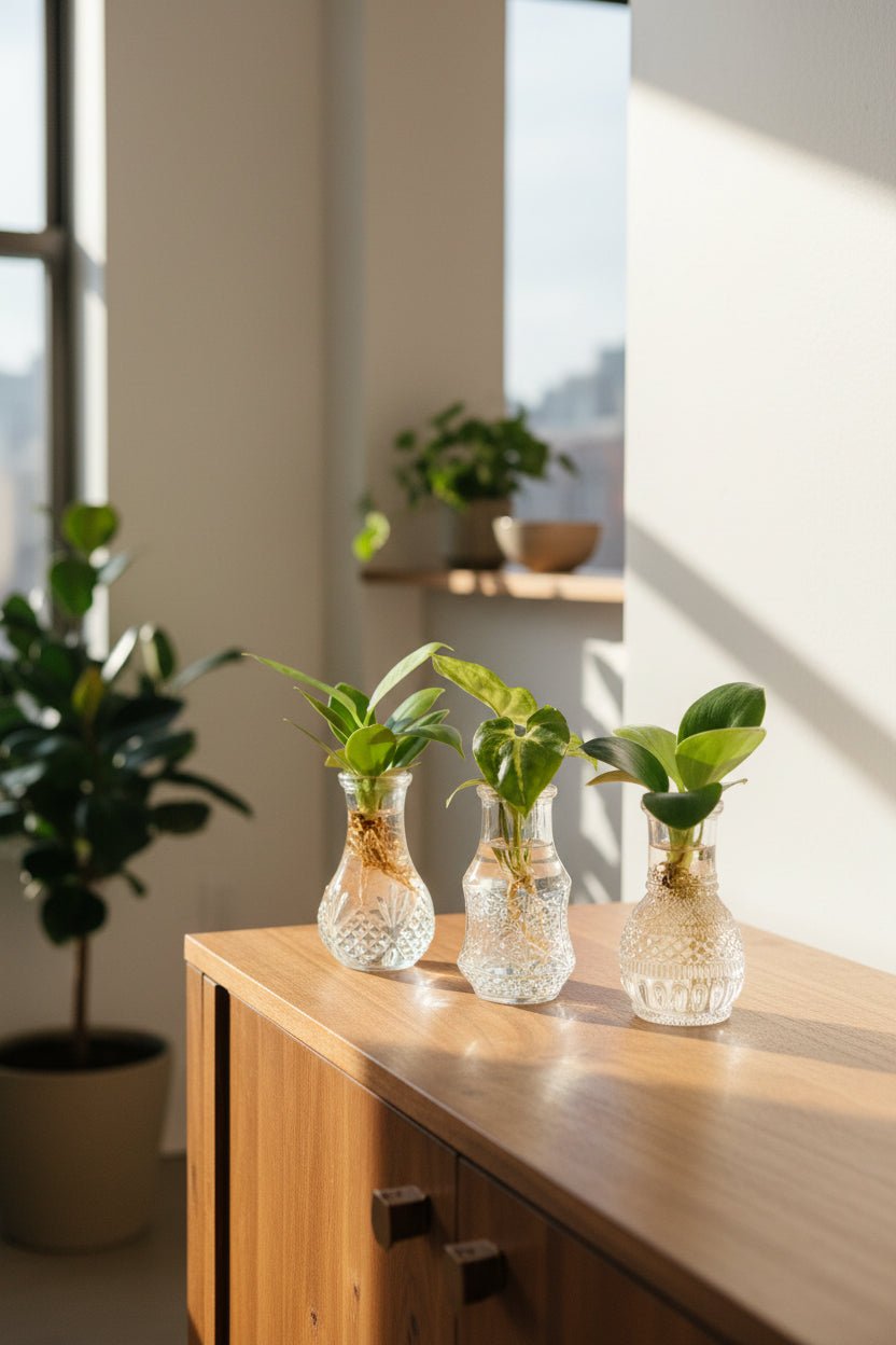 Barreja de plantes en pot Berlin — Lot de 3 — Ø7 cm — H10 cm - Verdeia - 5