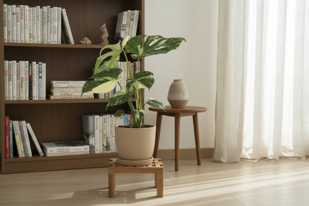 Monstera Thai Constellation — Falso filodendro panaché — Ø15 cm — H50 cm - Verdeia - 4