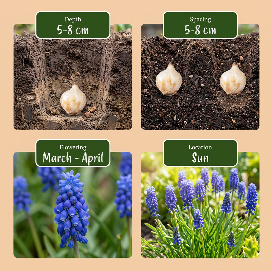 Muscari armenio (Muscari armeniacum) — Bulbos calibre 8/9 - Verdeia - 6