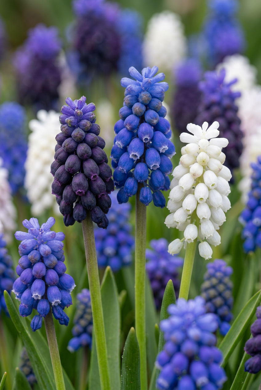 Muscari Magic Mix (Mezcla de muscaris azules y blancos) — Bulbos calibre 7/8 - Verdeia - 1