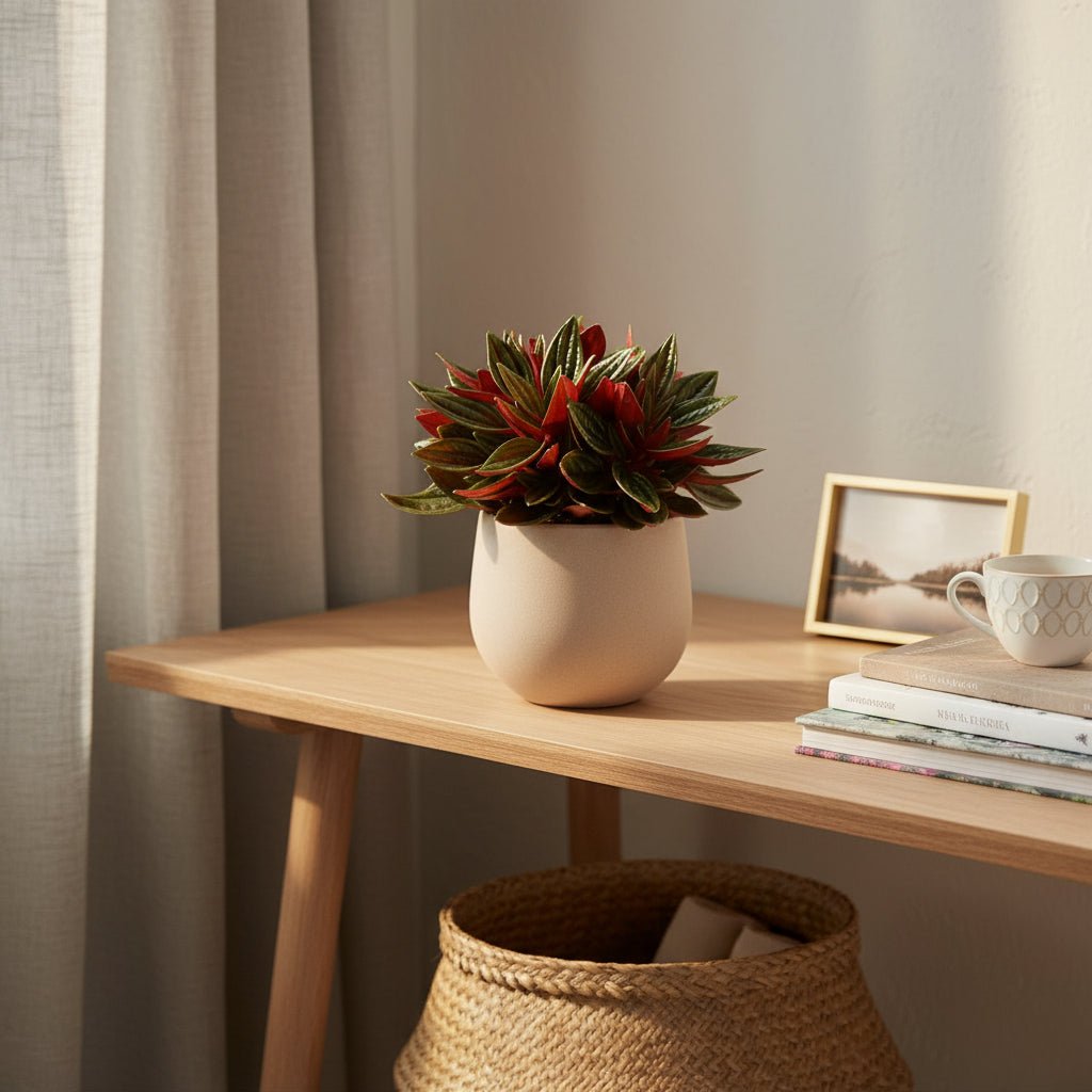 Peperomia caperata ‘Rosso’ — Ø11 cm — H15 cm - Verdeia - 3