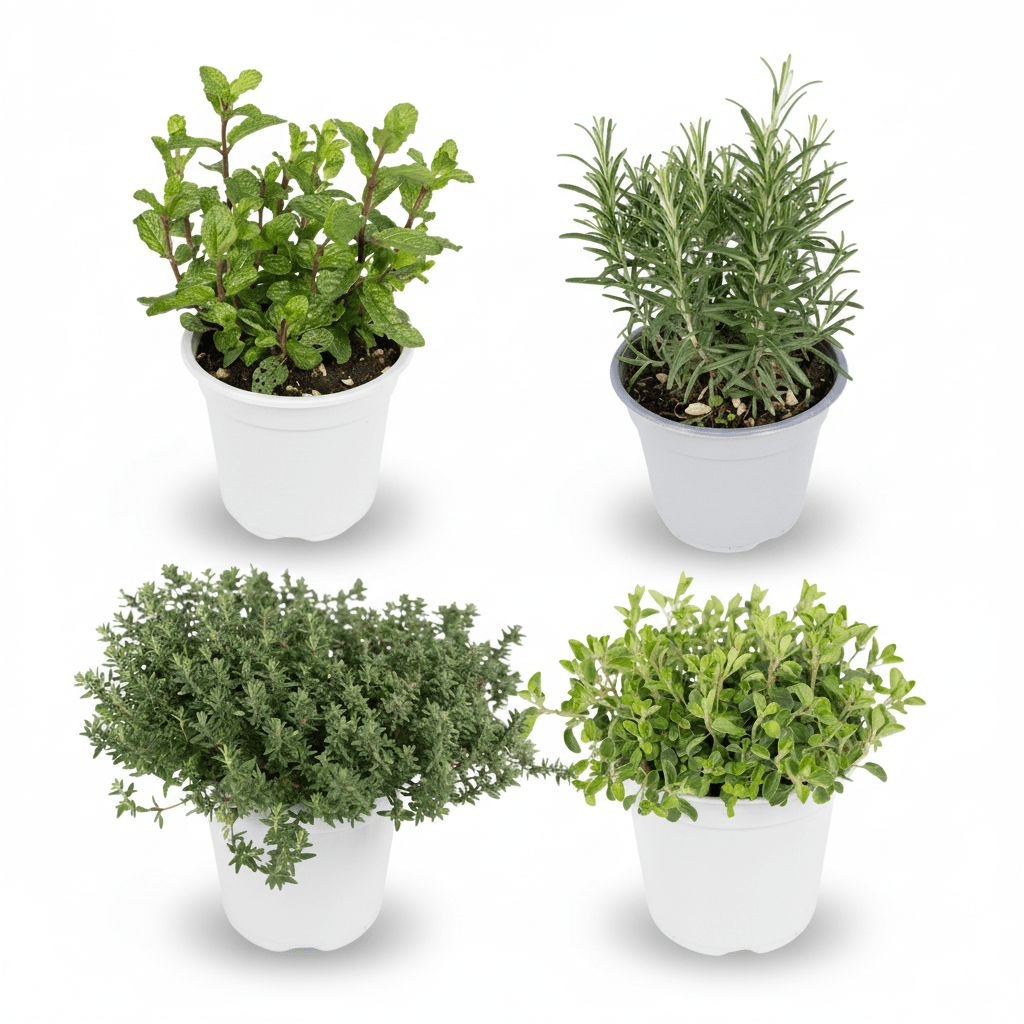 Plantes Aromàtiques (Lot de 4) H18 cm | Test Ø14 cm - Verdeia - 1