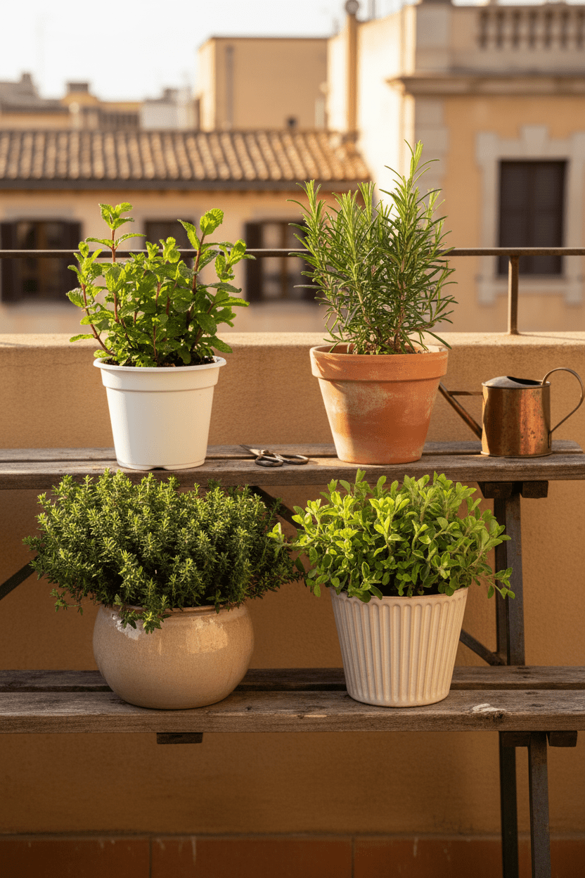 Plantes Aromàtiques (Lot de 4) H18 cm | Test Ø14 cm - Verdeia - 5