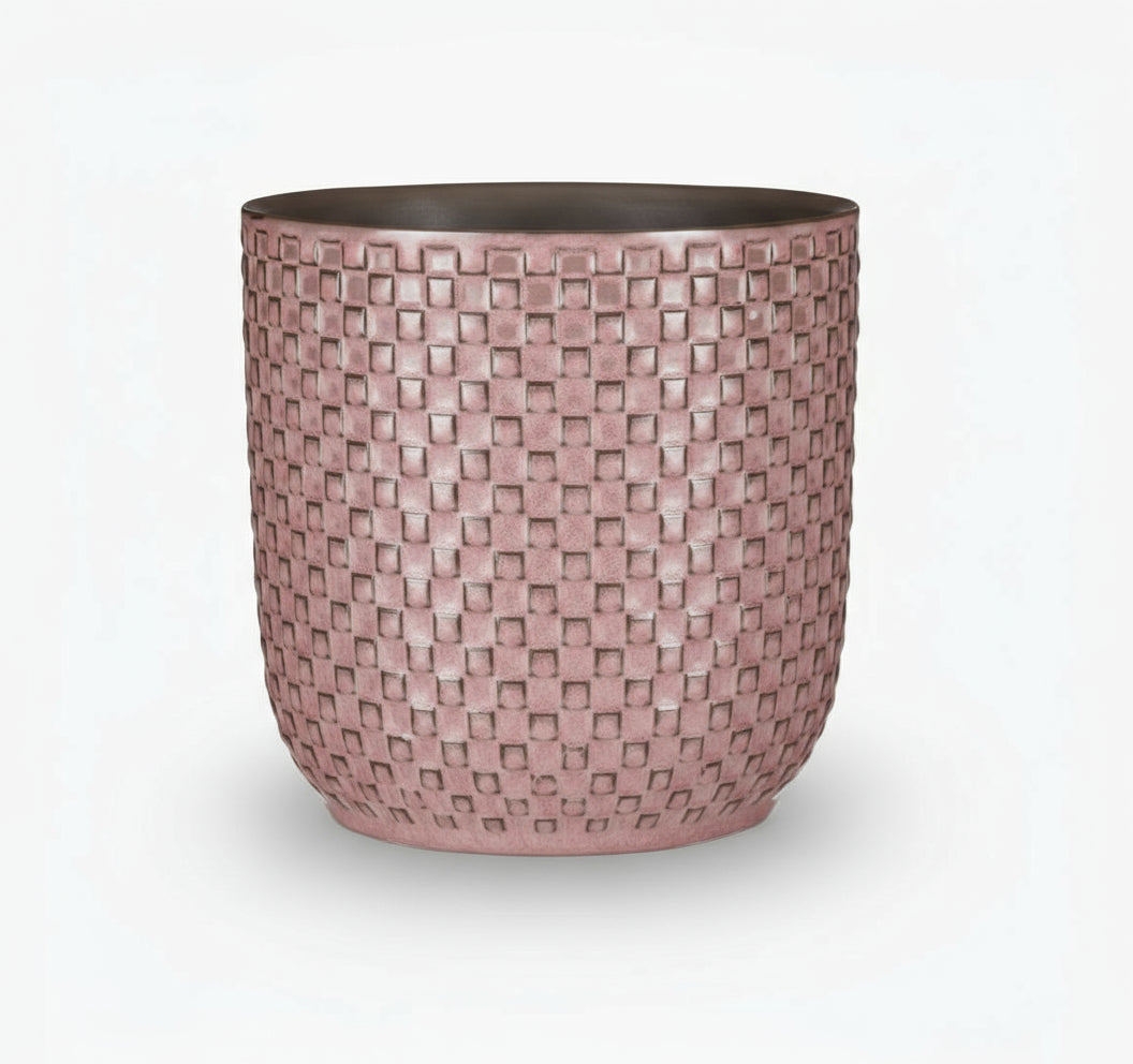 Pot en Céramique Relief Rose - Verdeia