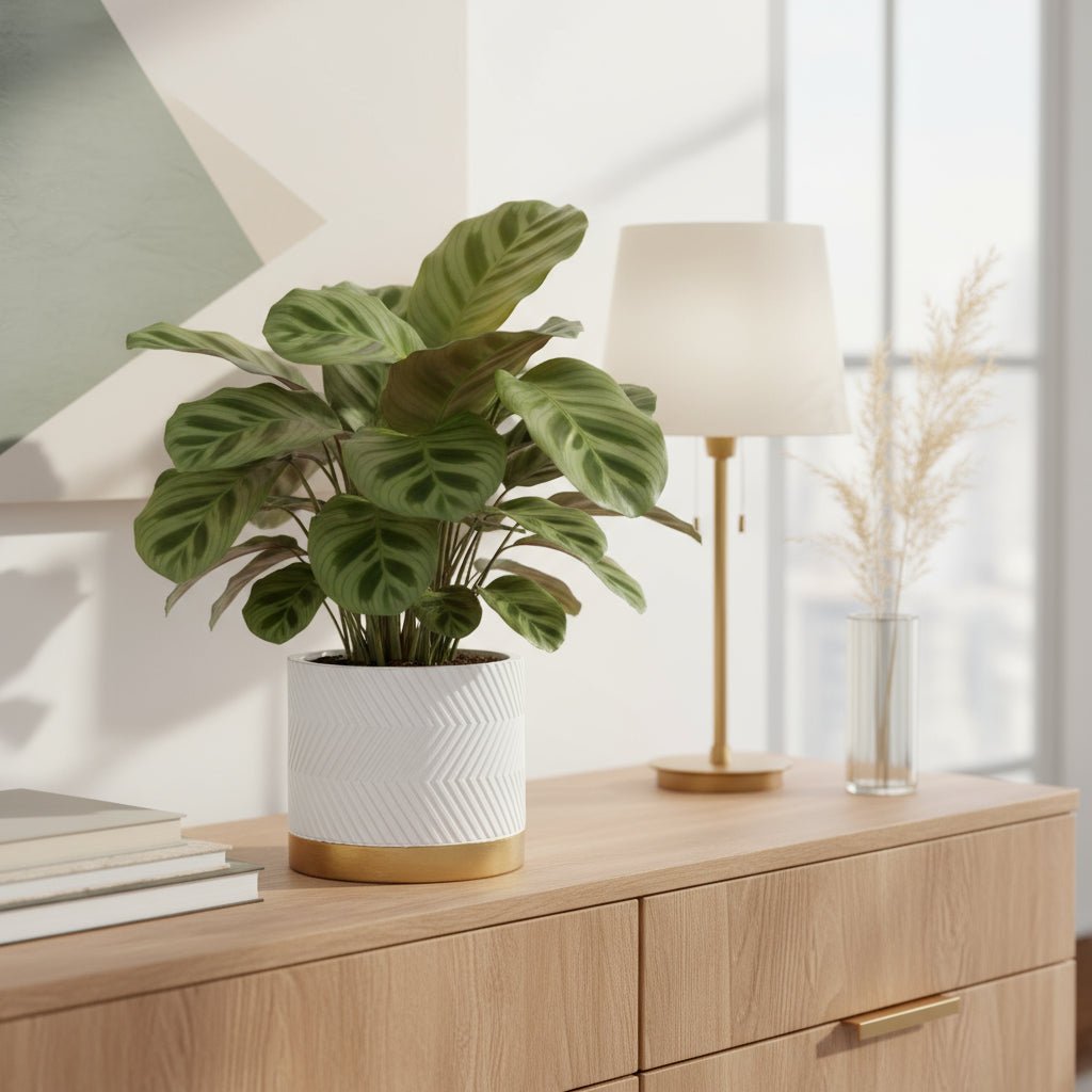 Pot Groovy Blanc Mat - Ø13 cm - Verdeia