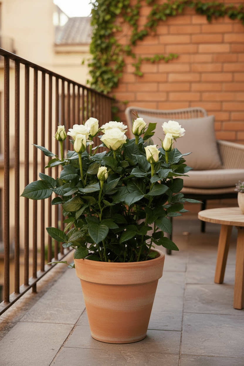 Rosal Blanco H45 cm | Maceta Ø17 cm - Verdeia - 5