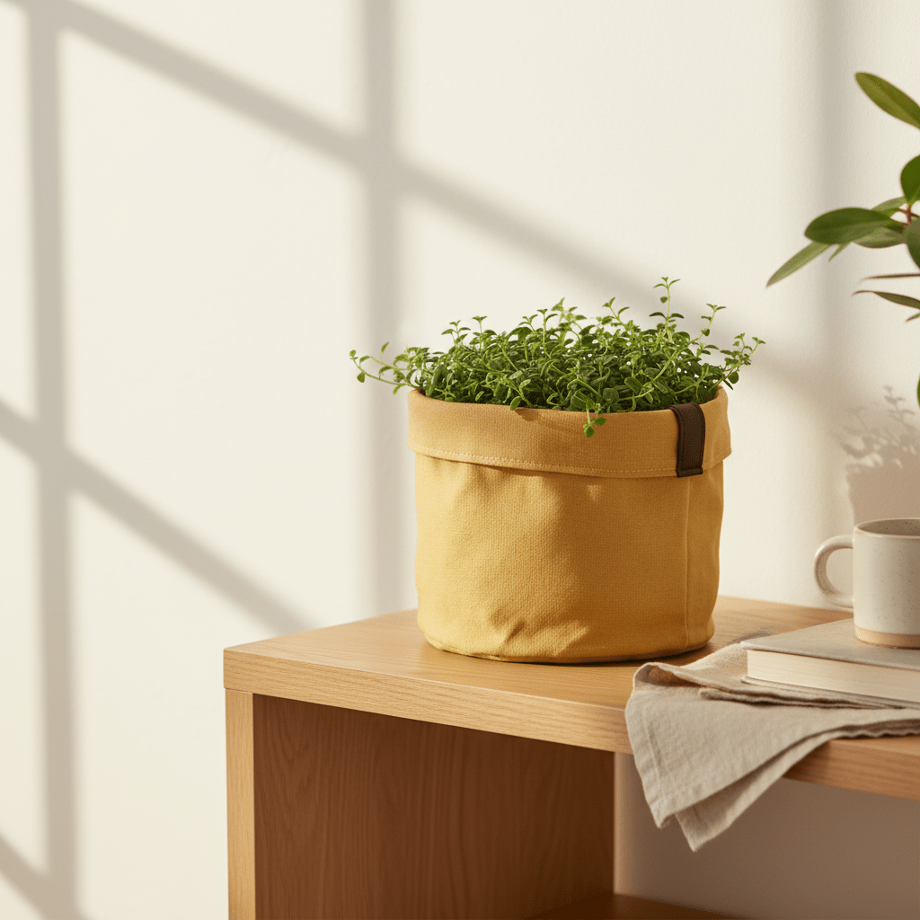 Bossa cobertor - test ocre — Tela impermeable - Verdeia - 3