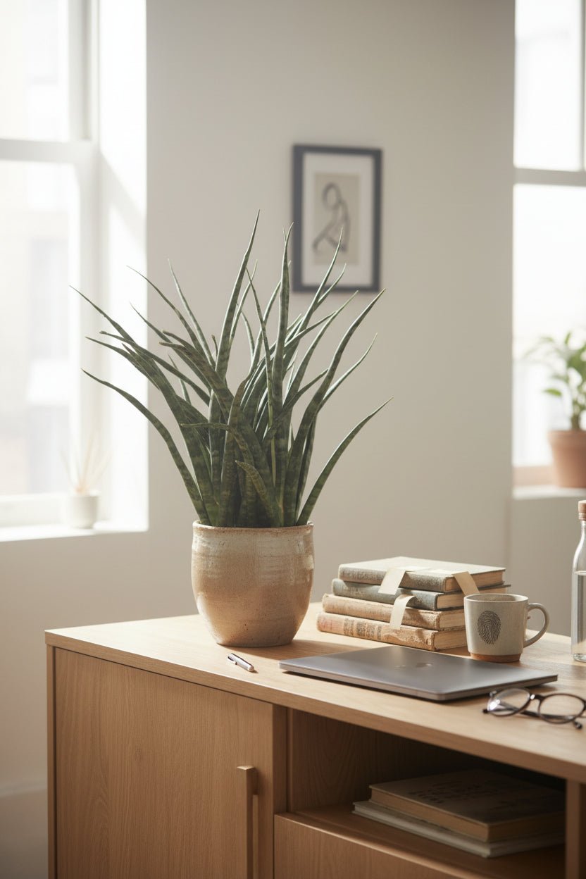 Sansevieria Fernwood Punk — Język teściowej — Ø12 cm — H35 cm - Verdeia - 4