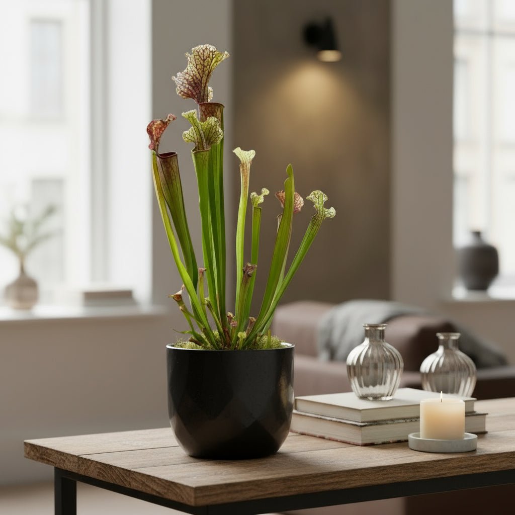 Sarracenia ‘Judith Hindle’ – Planta carnívora - D12 x A30 cm - Verdeia - 3