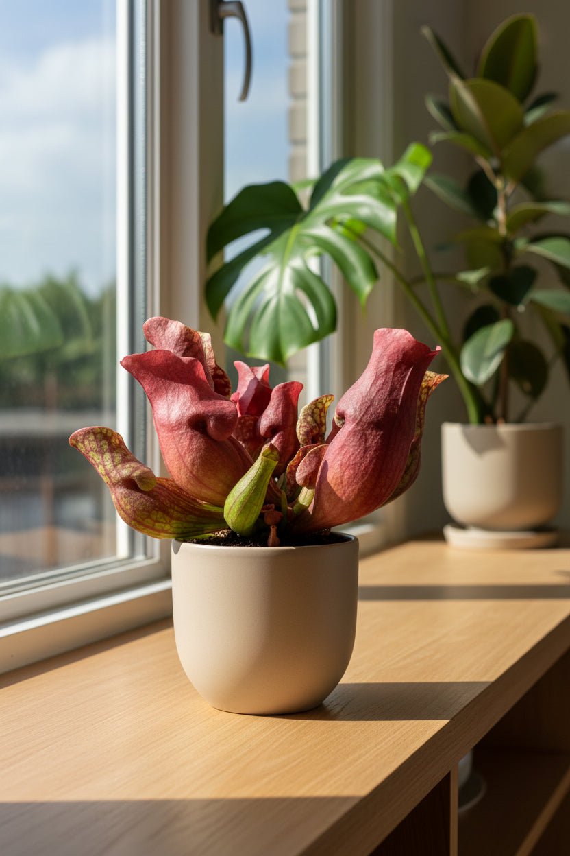 Sarracenia Maroon — Ø12 cm — H23 cm - Verdeia - 5