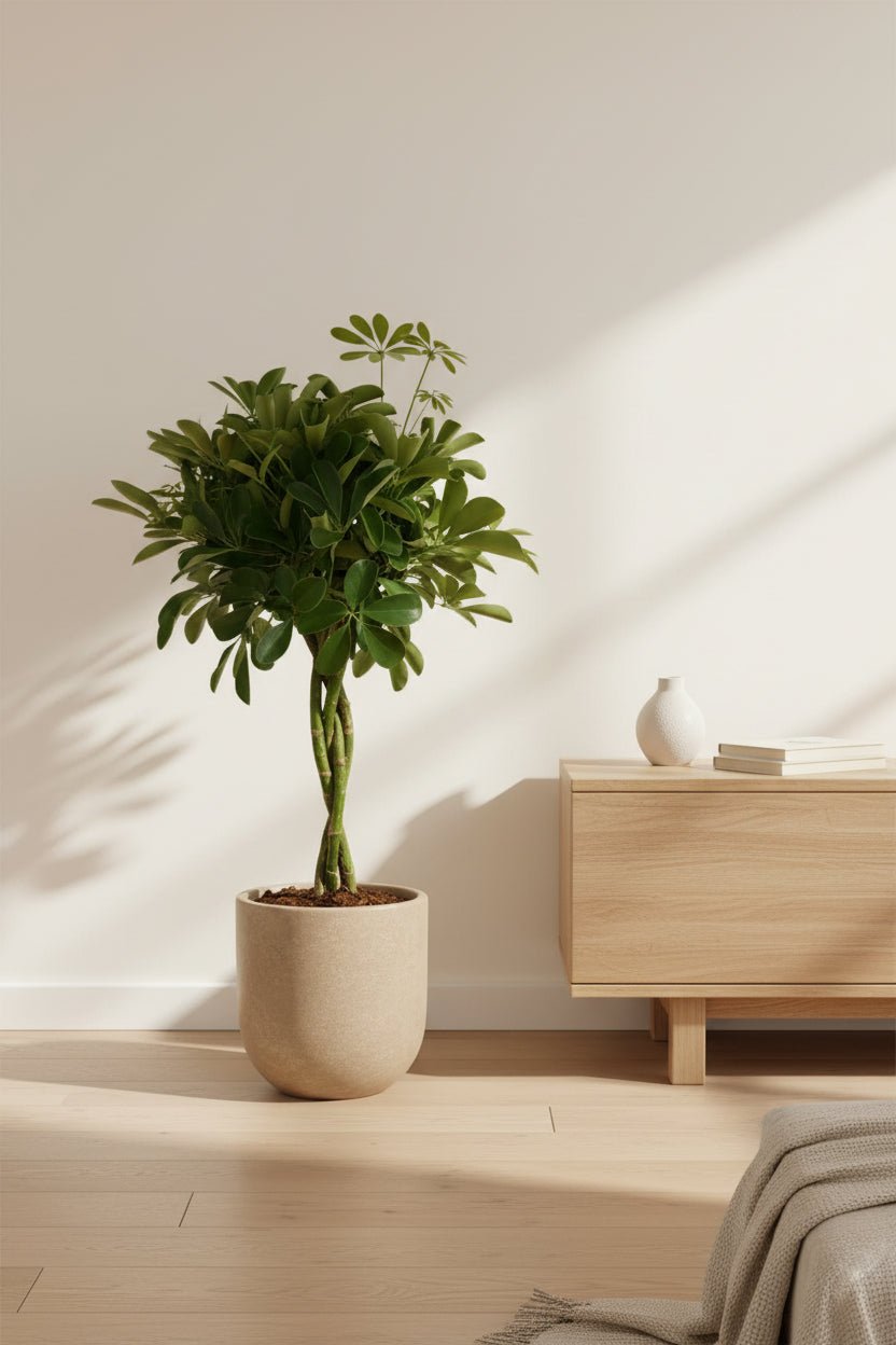Schefflera Compacta — Compact umbrella tree — Ø19 cm — H80 cm - Verdeia - 3
