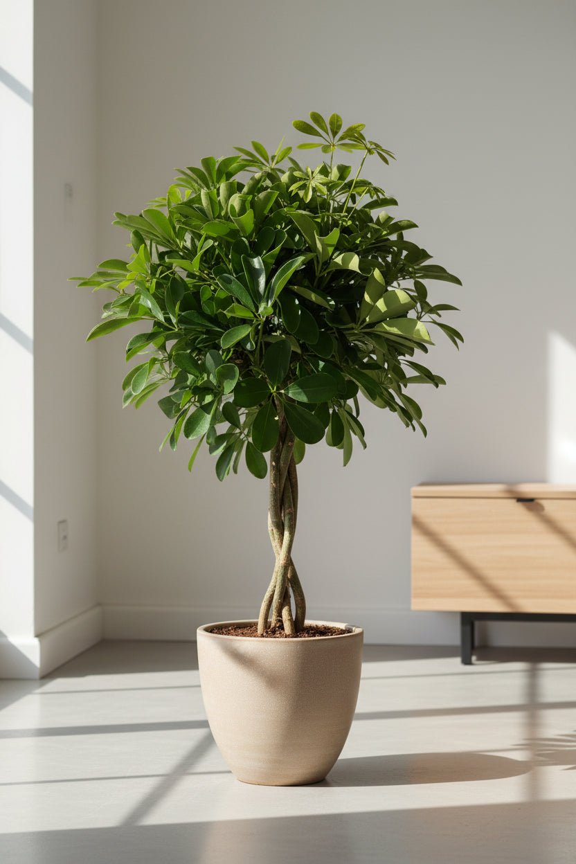 Schefflera Compacta — Compact umbrella tree — Ø19 cm — H80 cm - Verdeia - 4