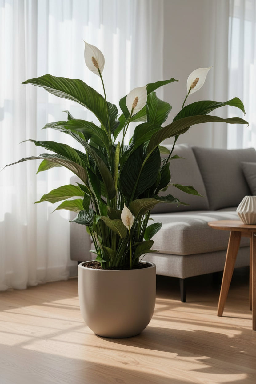 Spathiphyllum Bellini (Flor de lluna) - Ø24cm - H100cm - Verdeia - 3