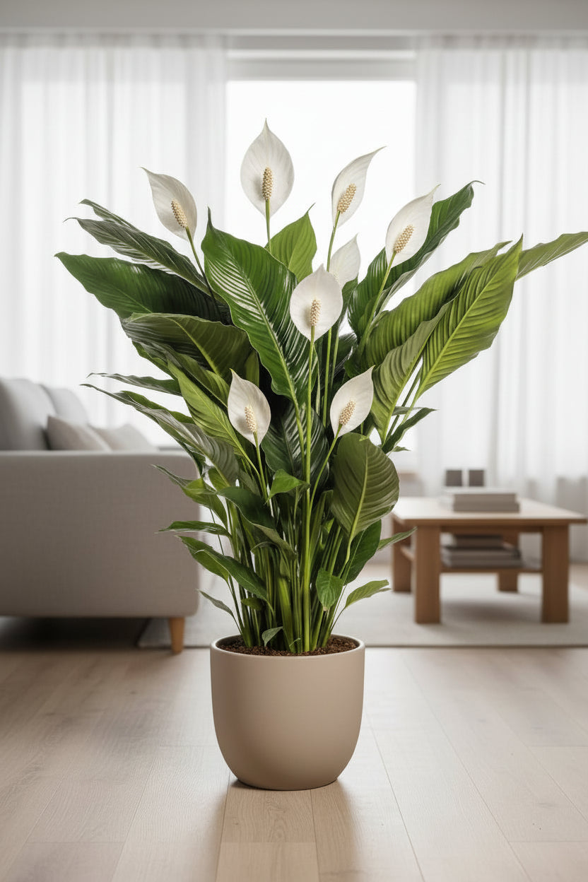 Spathiphyllum Sweet Sebastiano — Mondblume — Ø24 cm — H110 cm - Verdeia - 4