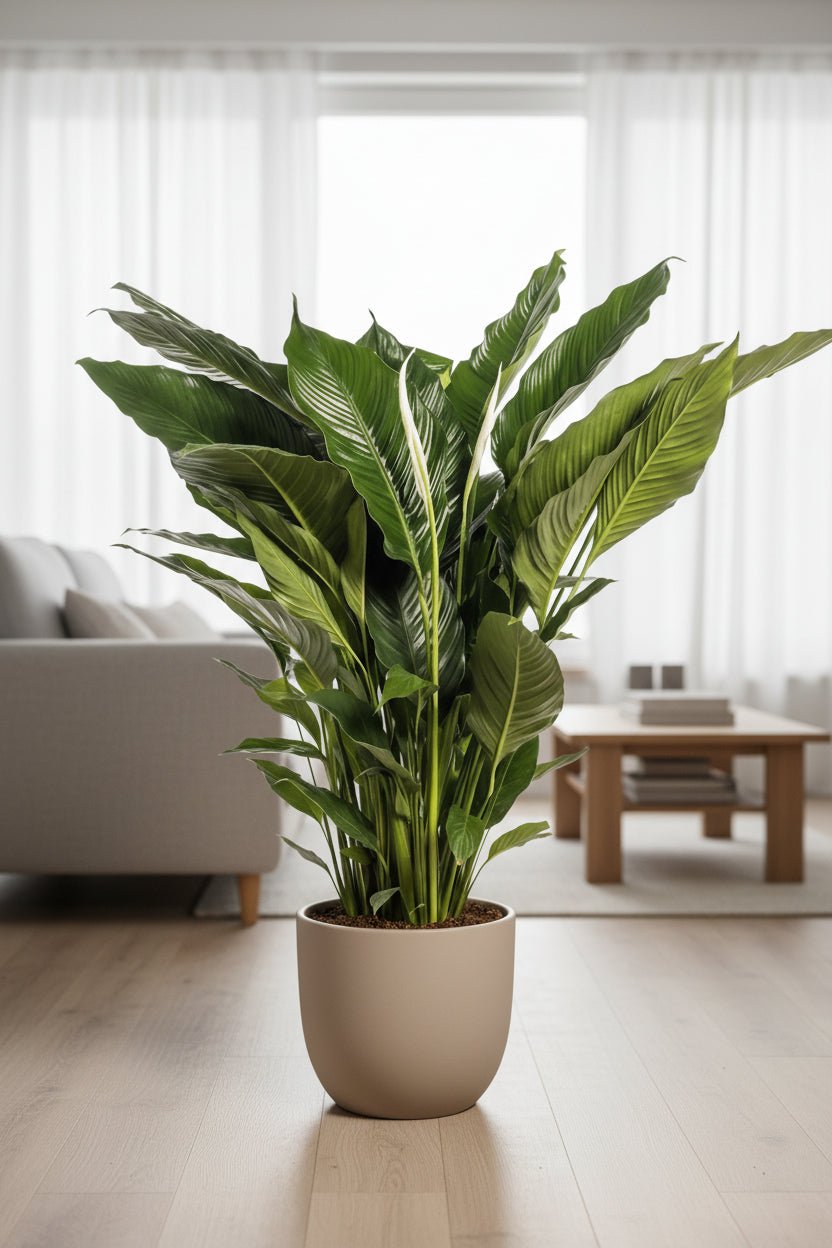 Spathiphyllum Sweet Sebastiano — Flor de lluna — Ø24 cm — A110 cm - Verdeia - 4