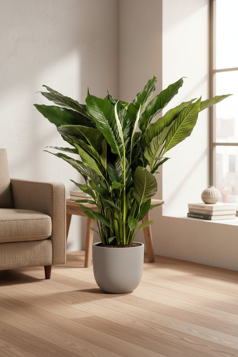 Spathiphyllum Sweet Sebastiano — Flor de lluna — Ø24 cm — A110 cm - Verdeia - 3