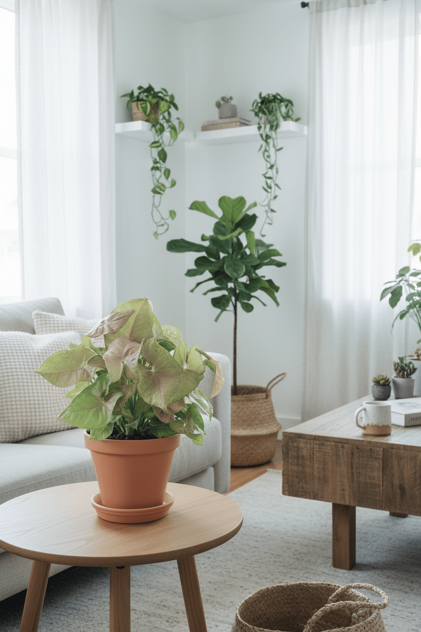 Syngonium Corazón Rojo (Syngonium cœur rose) H30 cm | Maceta Ø14 cm - Verdeia - 4