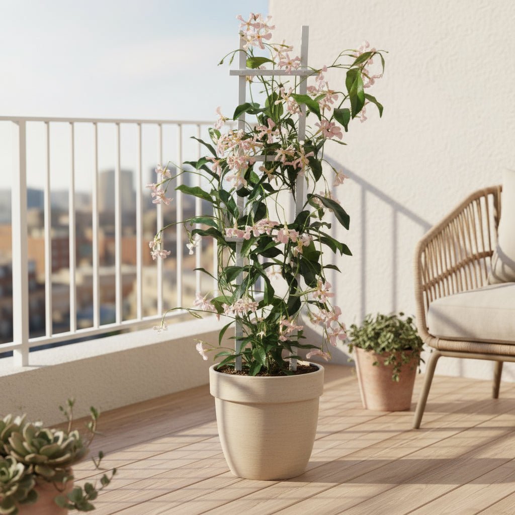 Trachelospermum ‘Estrella de Ibiza’ – Jazmín estrellado rosa – D15cm x A65cm - Verdeia - 3