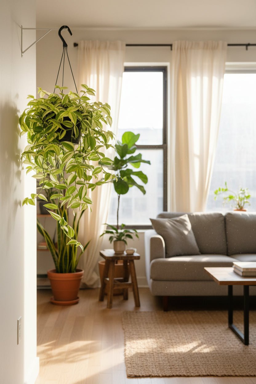 Tradescantia Yellow Hill — Wandering Jew — Ø17 cm — H40 cm - Verdeia - 5